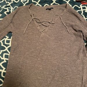American Eagle Taupe Sweater